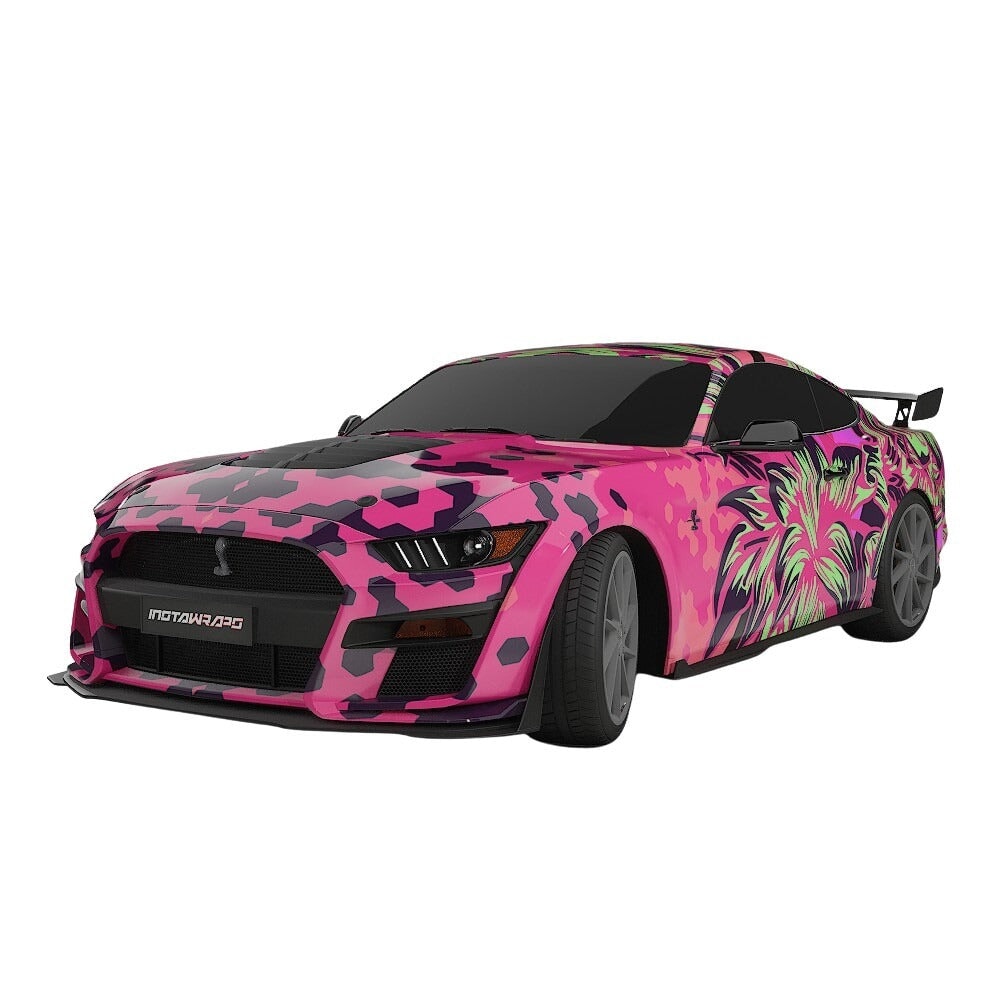 3M / AVERY DENNISON | VINYL WRAPPING FILM PRINTED GRAPHICS | CUSTOM RIDE | FLORAL FURY WRAPS | GOTHIC BLOOM | CR1205