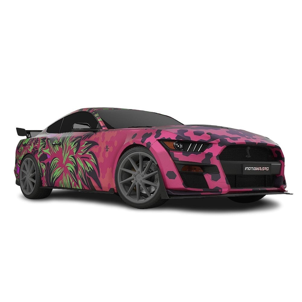 3M / AVERY DENNISON | VINYL WRAPPING FILM PRINTED GRAPHICS | CUSTOM RIDE | FLORAL FURY WRAPS | GOTHIC BLOOM | CR1205