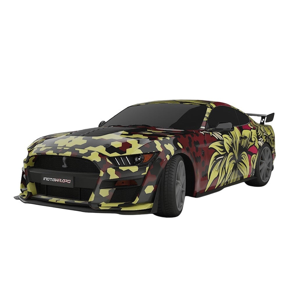 3M / AVERY DENNISON | VINYL WRAPPING FILM PRINTED GRAPHICS | CUSTOM RIDE | FLORAL FURY WRAPS | GOTHIC BLOOM | CR1206