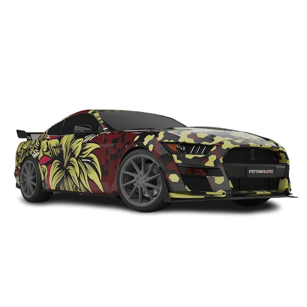 3M / AVERY DENNISON | VINYL WRAPPING FILM PRINTED GRAPHICS | CUSTOM RIDE | FLORAL FURY WRAPS | GOTHIC BLOOM | CR1206