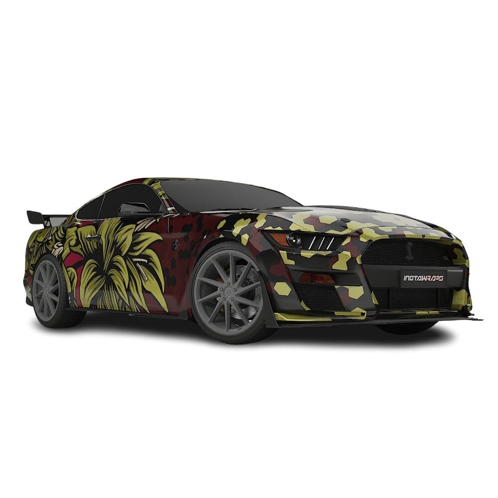 3M / AVERY DENNISON | VINYL WRAPPING FILM PRINTED GRAPHICS | CUSTOM RIDE | FLORAL FURY WRAPS | GOTHIC BLOOM | CR1206