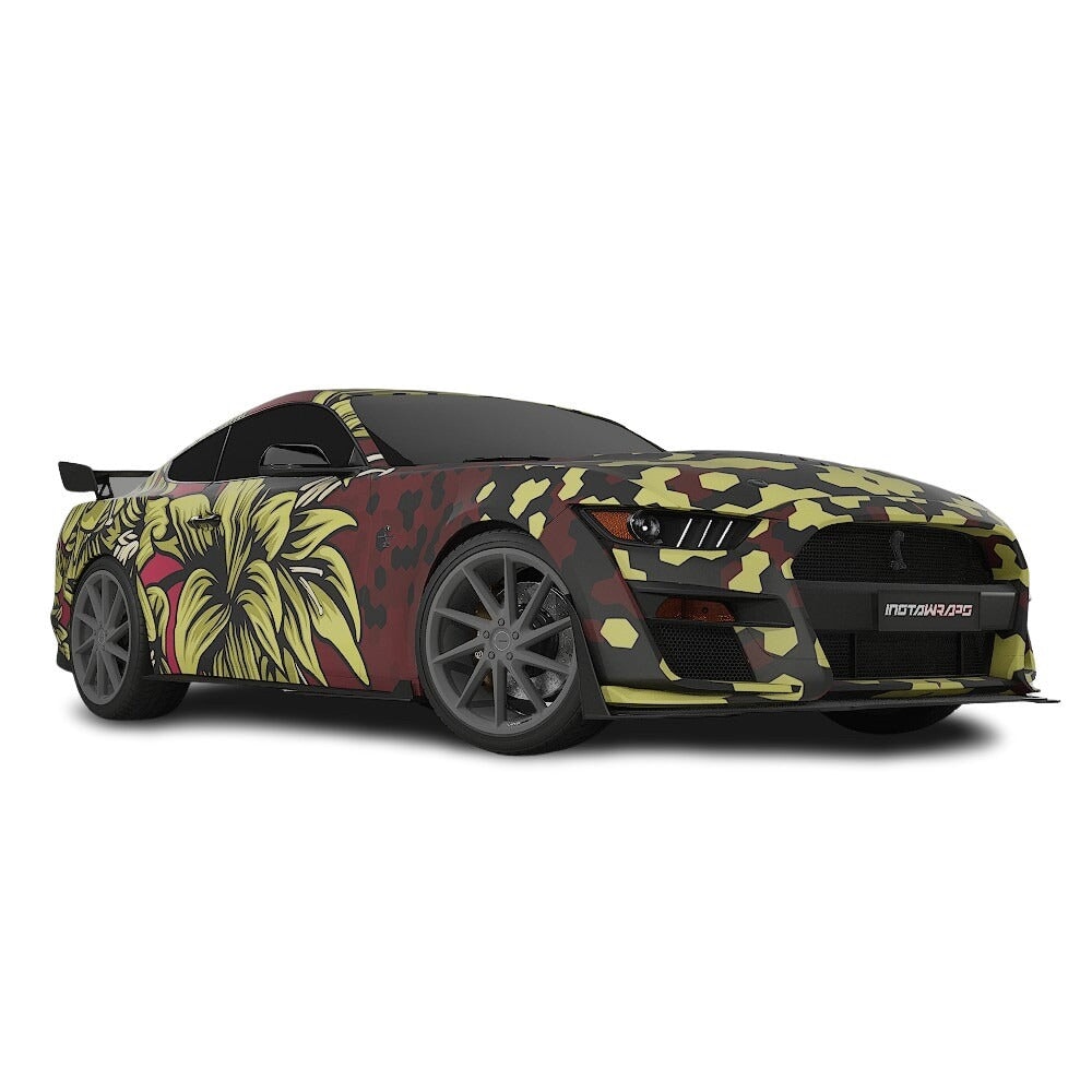 3M / AVERY DENNISON | VINYL WRAPPING FILM PRINTED GRAPHICS | CUSTOM RIDE | FLORAL FURY WRAPS | GOTHIC BLOOM | CR1206