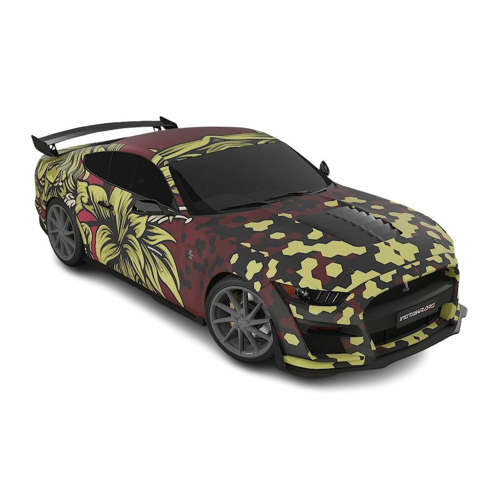 3M / AVERY DENNISON | VINYL WRAPPING FILM PRINTED GRAPHICS | CUSTOM RIDE | FLORAL FURY WRAPS | GOTHIC BLOOM | CR1206