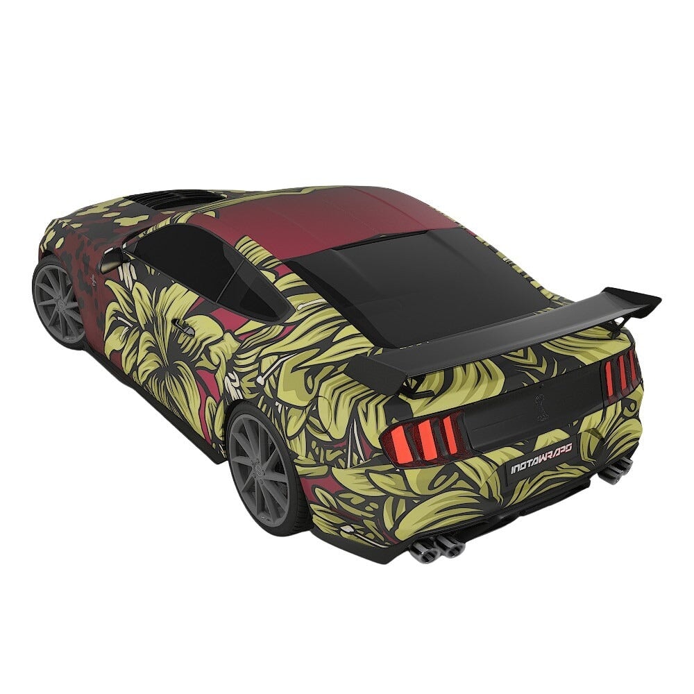 3M / AVERY DENNISON | VINYL WRAPPING FILM PRINTED GRAPHICS | CUSTOM RIDE | FLORAL FURY WRAPS | GOTHIC BLOOM | CR1206