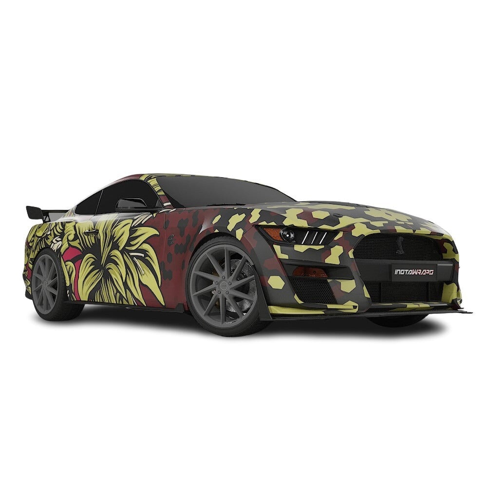 3M / AVERY DENNISON | VINYL WRAPPING FILM PRINTED GRAPHICS | CUSTOM RIDE | FLORAL FURY WRAPS | GOTHIC BLOOM | CR1206