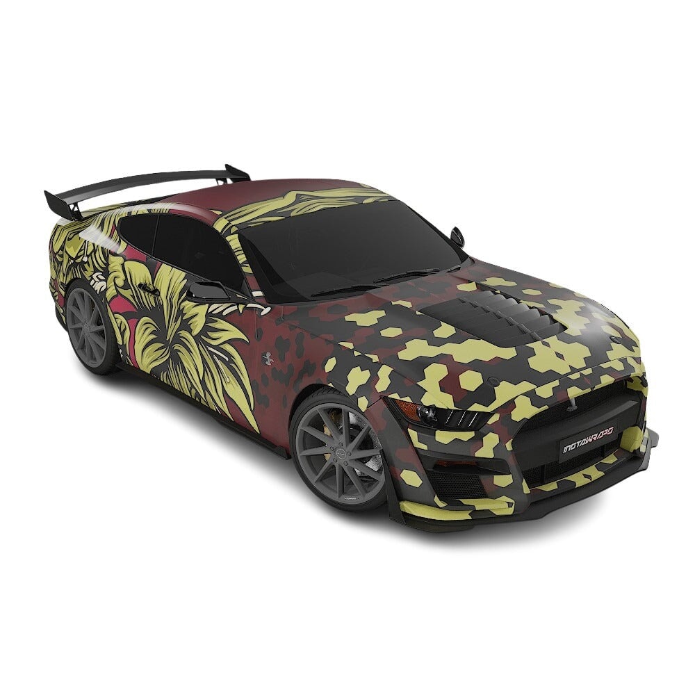 3M / AVERY DENNISON | VINYL WRAPPING FILM PRINTED GRAPHICS | CUSTOM RIDE | FLORAL FURY WRAPS | GOTHIC BLOOM | CR1206