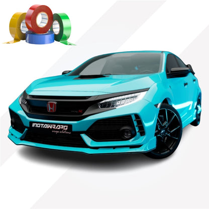 CHROME DELETE / CUSTOM VINYL WRAP TAPE STRIPES | 3M | HIGH GLOSS SKY BLUE | HG77