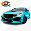 CHROME DELETE / CUSTOM VINYL WRAP TAPE STRIPES | 3M | HIGH GLOSS SKY BLUE | HG77