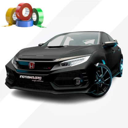 CHROME DELETE / CUSTOM VINYL WRAP TAPE STRIPES | KPMF | MATTE FROZEN EMERALD | K75577