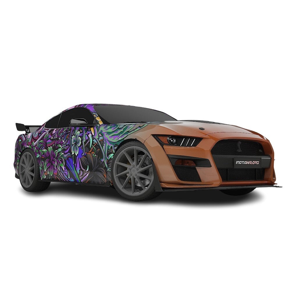 3M / AVERY DENNISON | VINYL WRAPPING FILM PRINTED GRAPHICS | CUSTOM RIDE | FLORAL FURY WRAPS | LETHAL BLOOM | CR3201
