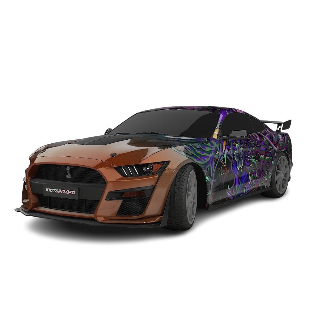 3M / AVERY DENNISON | VINYL WRAPPING FILM PRINTED GRAPHICS | CUSTOM RIDE | FLORAL FURY WRAPS | LETHAL BLOOM | CR3201