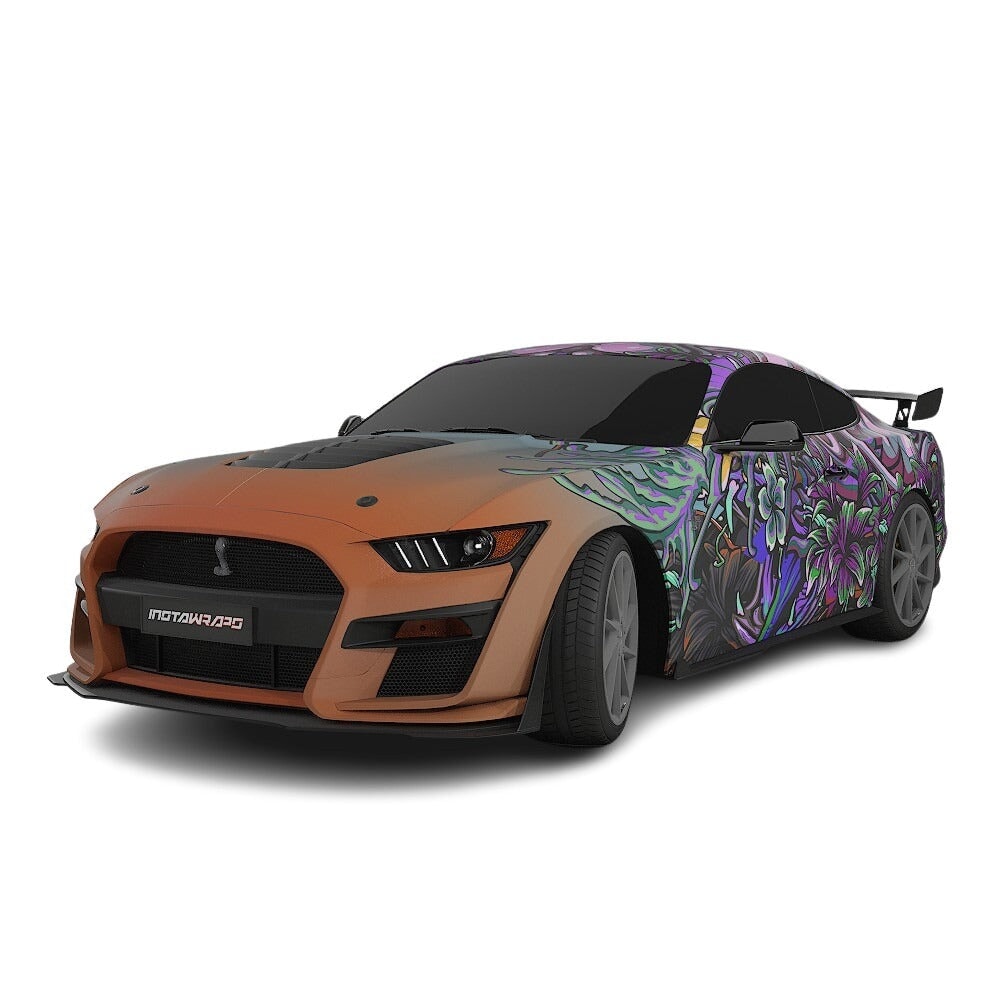 3M / AVERY DENNISON | VINYL WRAPPING FILM PRINTED GRAPHICS | CUSTOM RIDE | FLORAL FURY WRAPS | LETHAL BLOOM | CR3201