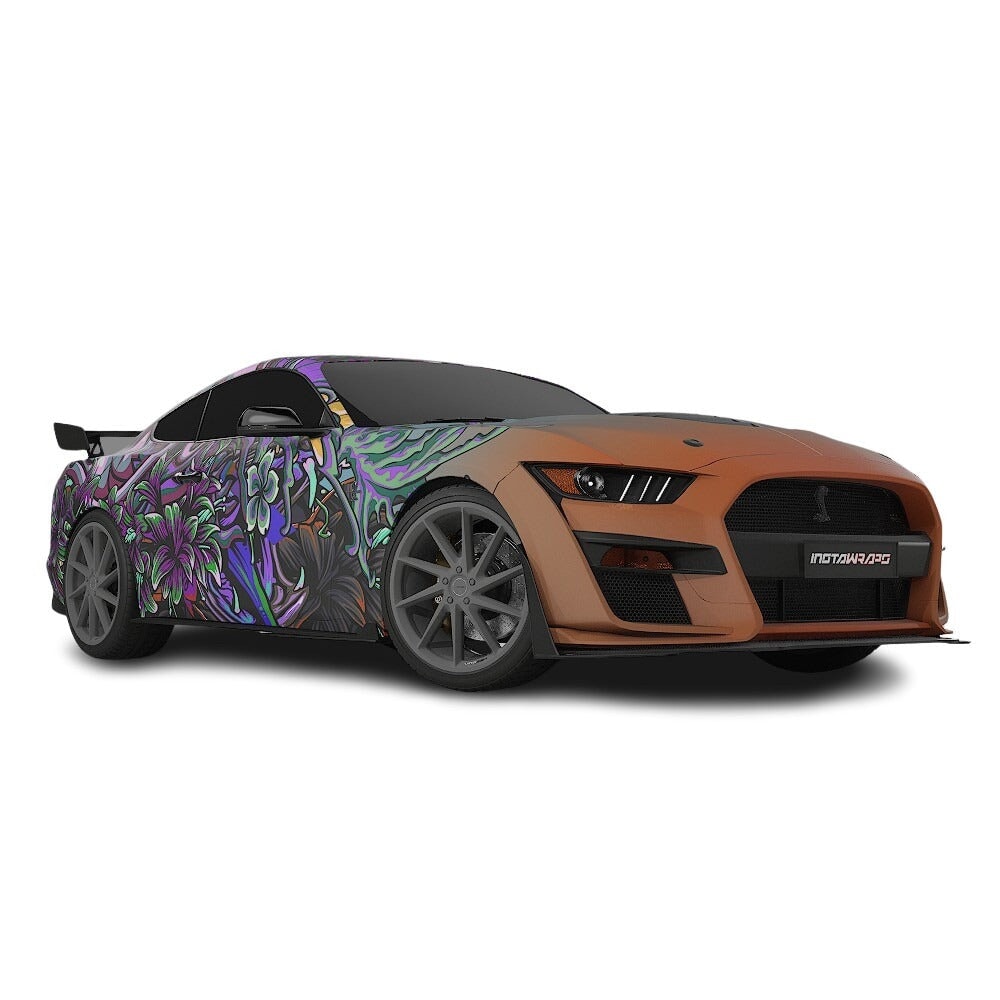 3M / AVERY DENNISON | VINYL WRAPPING FILM PRINTED GRAPHICS | CUSTOM RIDE | FLORAL FURY WRAPS | LETHAL BLOOM | CR3201