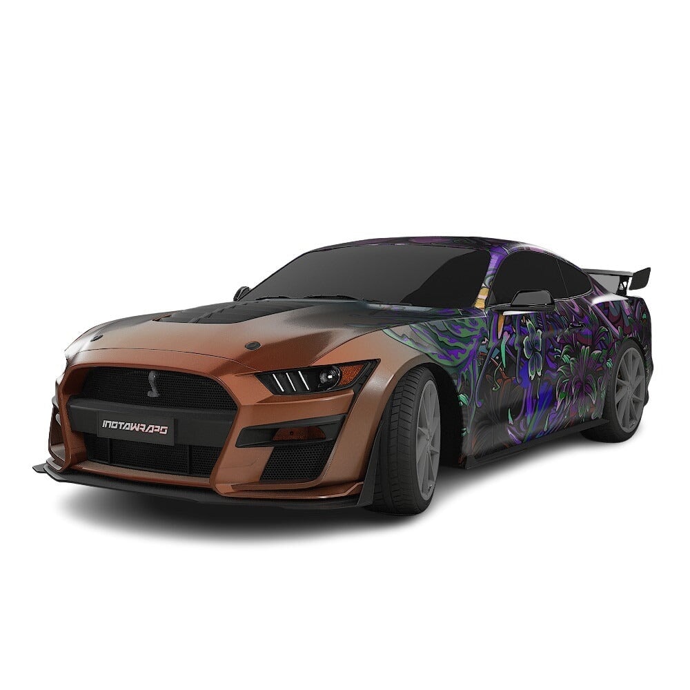 3M / AVERY DENNISON | VINYL WRAPPING FILM PRINTED GRAPHICS | CUSTOM RIDE | FLORAL FURY WRAPS | LETHAL BLOOM | CR3201