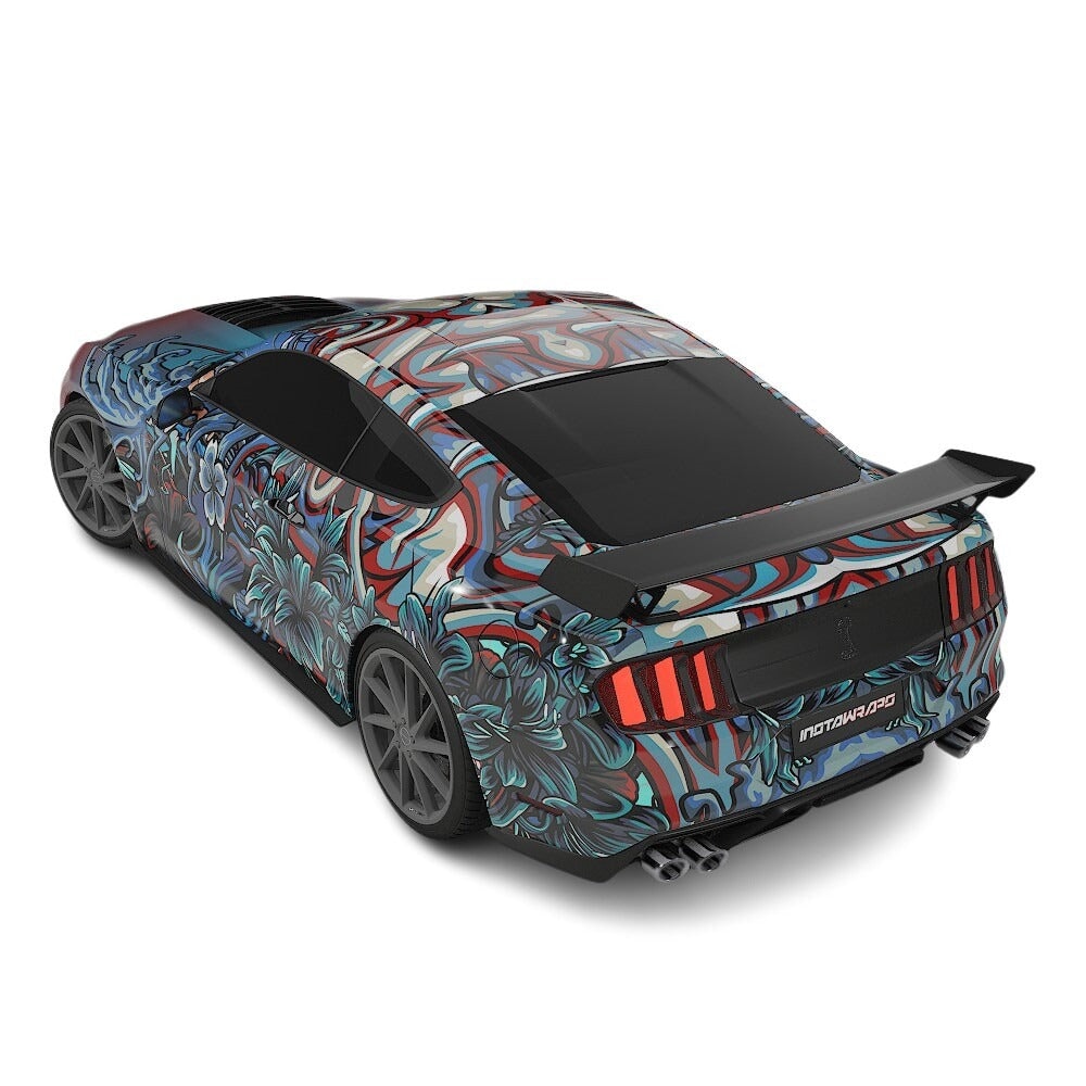 3M / AVERY DENNISON | VINYL WRAPPING FILM PRINTED GRAPHICS | CUSTOM RIDE | FLORAL FURY WRAPS | LETHAL BLOOM | CR3202