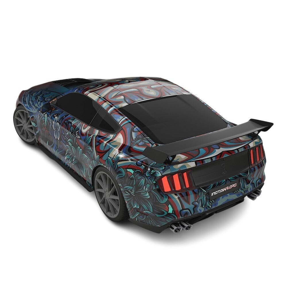 3M / AVERY DENNISON | VINYL WRAPPING FILM PRINTED GRAPHICS | CUSTOM RIDE | FLORAL FURY WRAPS | LETHAL BLOOM | CR3202