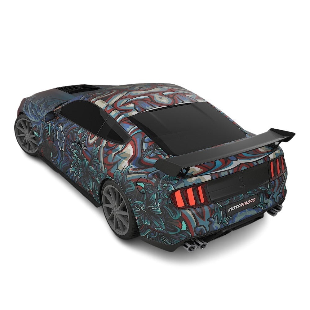 3M / AVERY DENNISON | VINYL WRAPPING FILM PRINTED GRAPHICS | CUSTOM RIDE | FLORAL FURY WRAPS | LETHAL BLOOM | CR3202