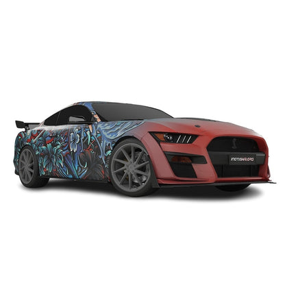 3M / AVERY DENNISON | VINYL WRAPPING FILM PRINTED GRAPHICS | CUSTOM RIDE | FLORAL FURY WRAPS | LETHAL BLOOM | CR3202