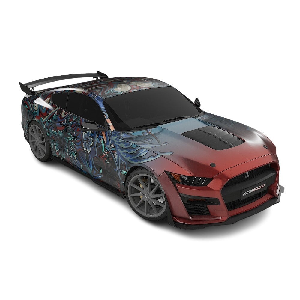 3M / AVERY DENNISON | VINYL WRAPPING FILM PRINTED GRAPHICS | CUSTOM RIDE | FLORAL FURY WRAPS | LETHAL BLOOM | CR3202
