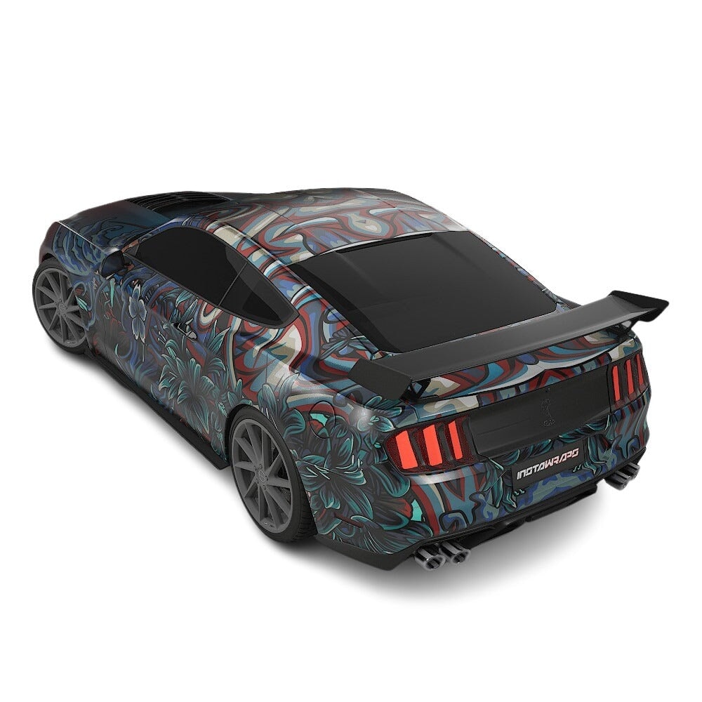 3M / AVERY DENNISON | VINYL WRAPPING FILM PRINTED GRAPHICS | CUSTOM RIDE | FLORAL FURY WRAPS | LETHAL BLOOM | CR3202