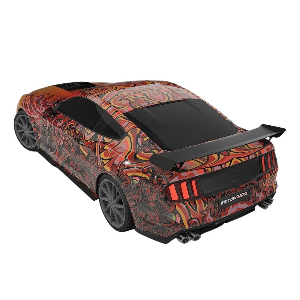 3M / AVERY DENNISON | VINYL WRAPPING FILM PRINTED GRAPHICS | CUSTOM RIDE | FLORAL FURY WRAPS | LETHAL BLOOM | CR3203