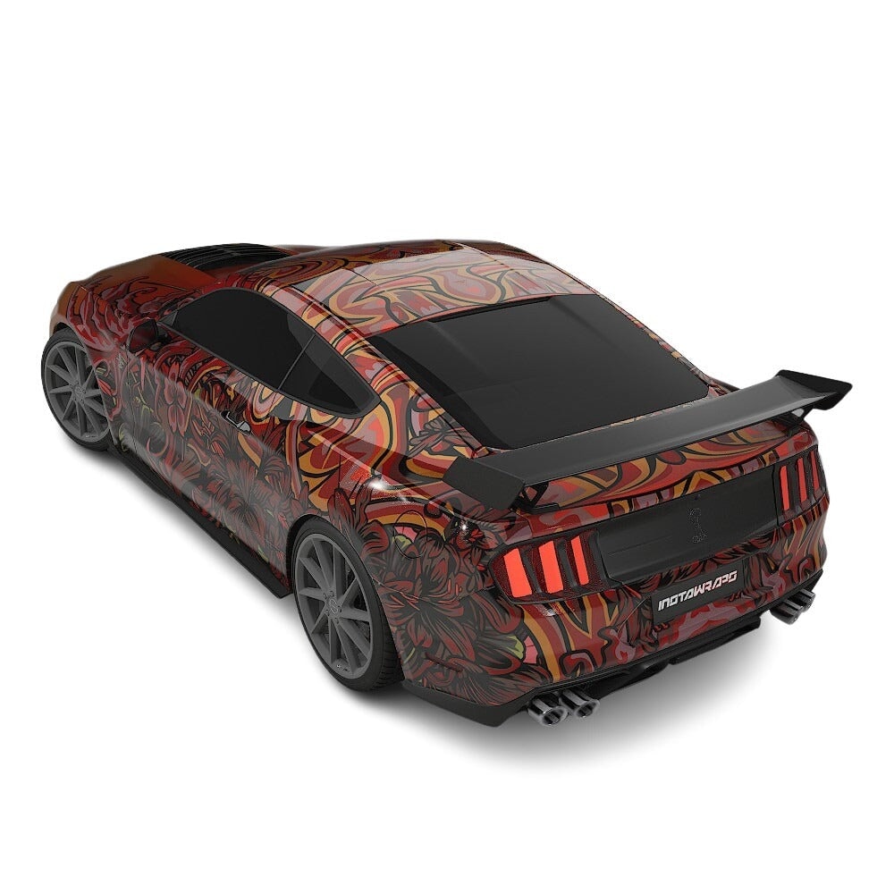 3M / AVERY DENNISON | VINYL WRAPPING FILM PRINTED GRAPHICS | CUSTOM RIDE | FLORAL FURY WRAPS | LETHAL BLOOM | CR3203