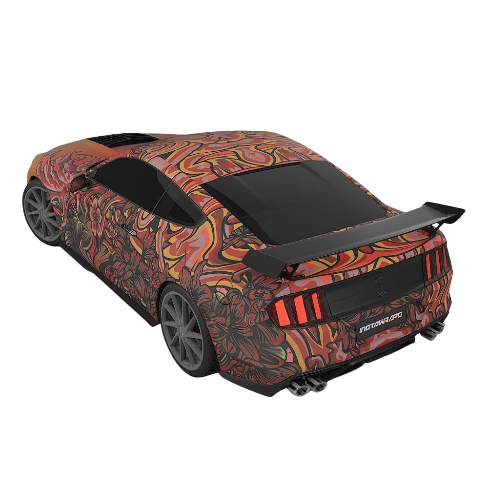 3M / AVERY DENNISON | VINYL WRAPPING FILM PRINTED GRAPHICS | CUSTOM RIDE | FLORAL FURY WRAPS | LETHAL BLOOM | CR3203
