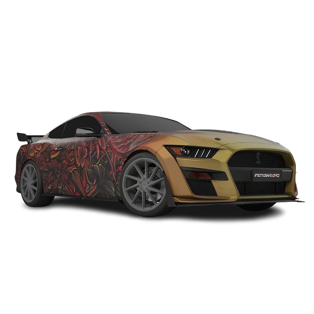 3M / AVERY DENNISON | VINYL WRAPPING FILM PRINTED GRAPHICS | CUSTOM RIDE | FLORAL FURY WRAPS | LETHAL BLOOM | CR3203