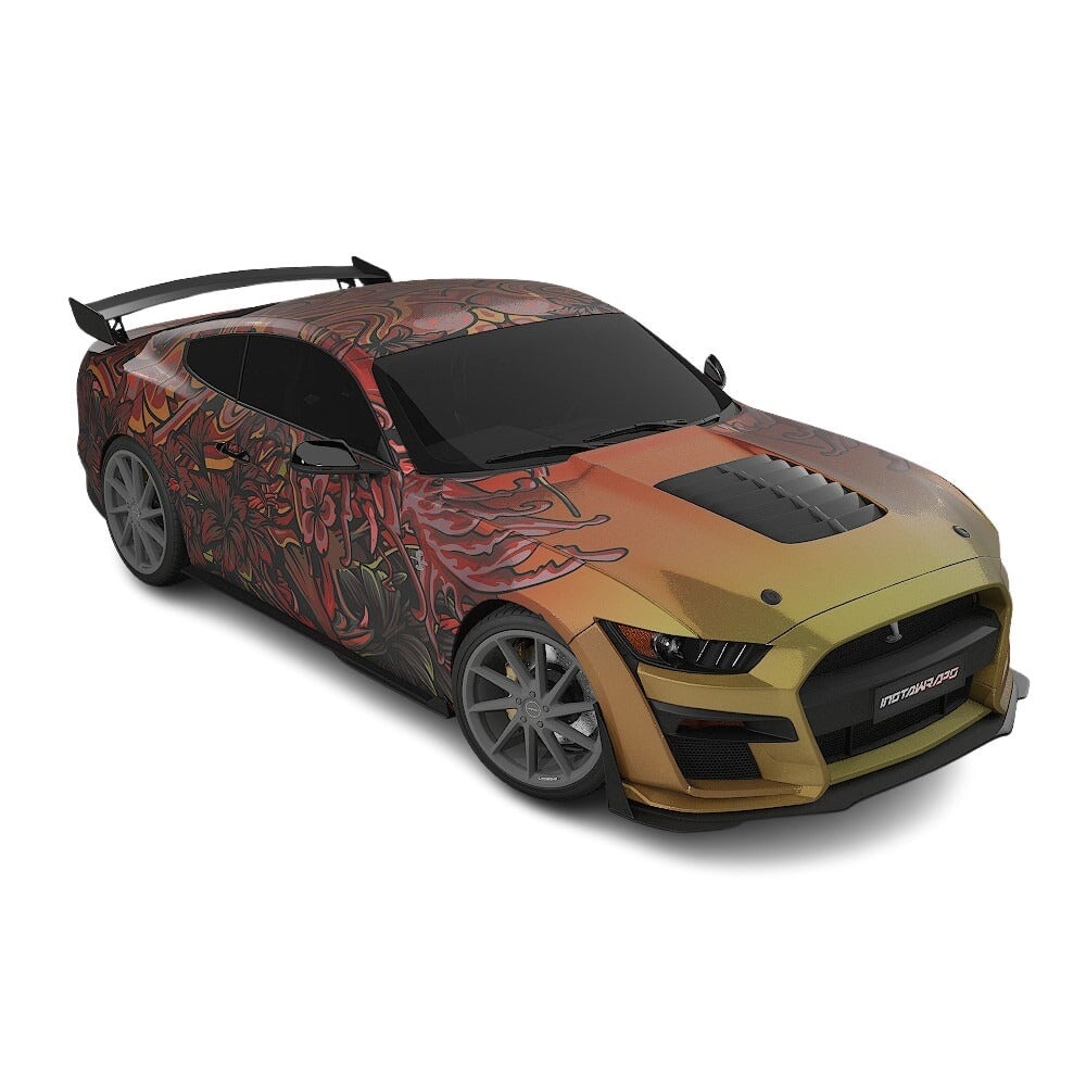 3M / AVERY DENNISON | VINYL WRAPPING FILM PRINTED GRAPHICS | CUSTOM RIDE | FLORAL FURY WRAPS | LETHAL BLOOM | CR3203