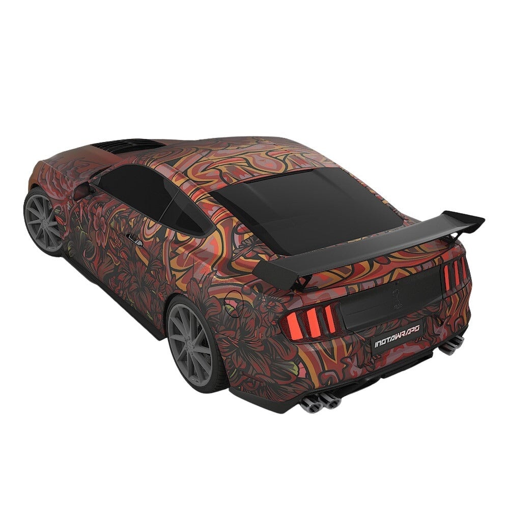 3M / AVERY DENNISON | VINYL WRAPPING FILM PRINTED GRAPHICS | CUSTOM RIDE | FLORAL FURY WRAPS | LETHAL BLOOM | CR3203