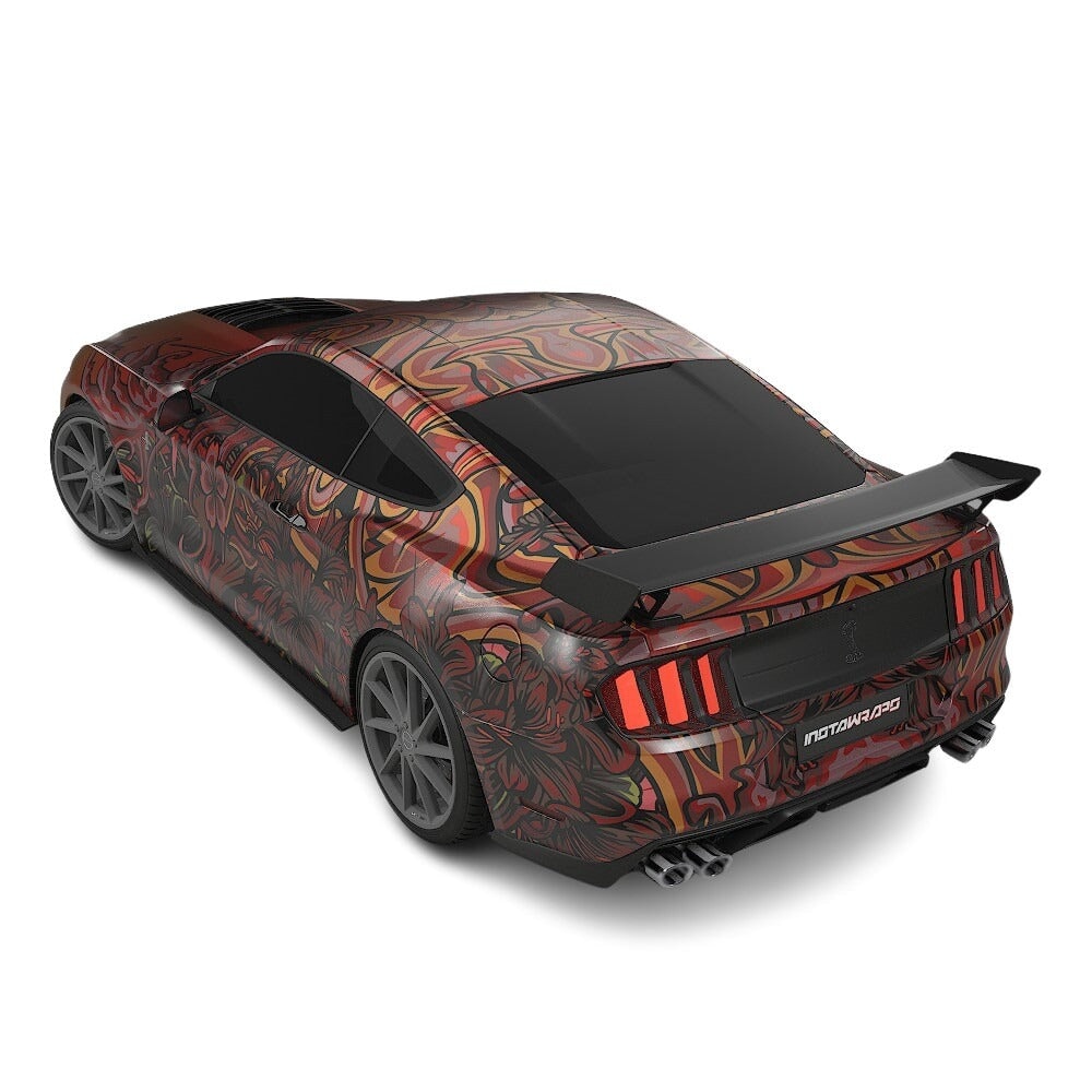 3M / AVERY DENNISON | VINYL WRAPPING FILM PRINTED GRAPHICS | CUSTOM RIDE | FLORAL FURY WRAPS | LETHAL BLOOM | CR3203