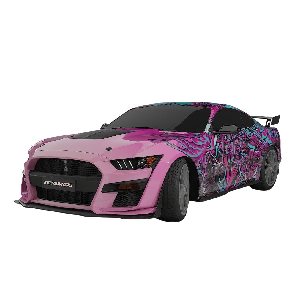 3M / AVERY DENNISON | VINYL WRAPPING FILM PRINTED GRAPHICS | CUSTOM RIDE | FLORAL FURY WRAPS | LETHAL BLOOM | CR3204