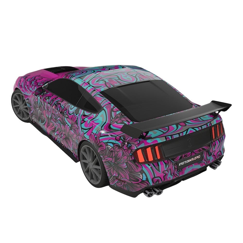 3M / AVERY DENNISON | VINYL WRAPPING FILM PRINTED GRAPHICS | CUSTOM RIDE | FLORAL FURY WRAPS | LETHAL BLOOM | CR3204
