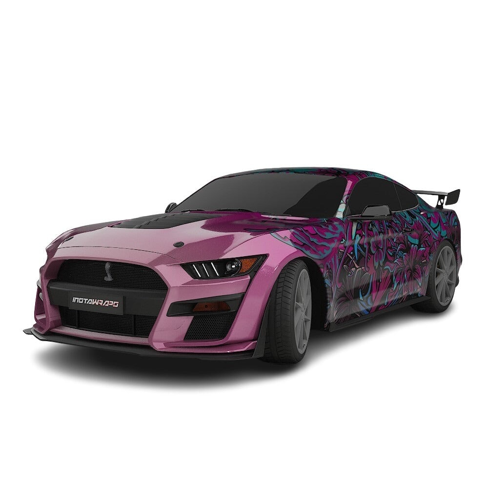 3M / AVERY DENNISON | VINYL WRAPPING FILM PRINTED GRAPHICS | CUSTOM RIDE | FLORAL FURY WRAPS | LETHAL BLOOM | CR3204