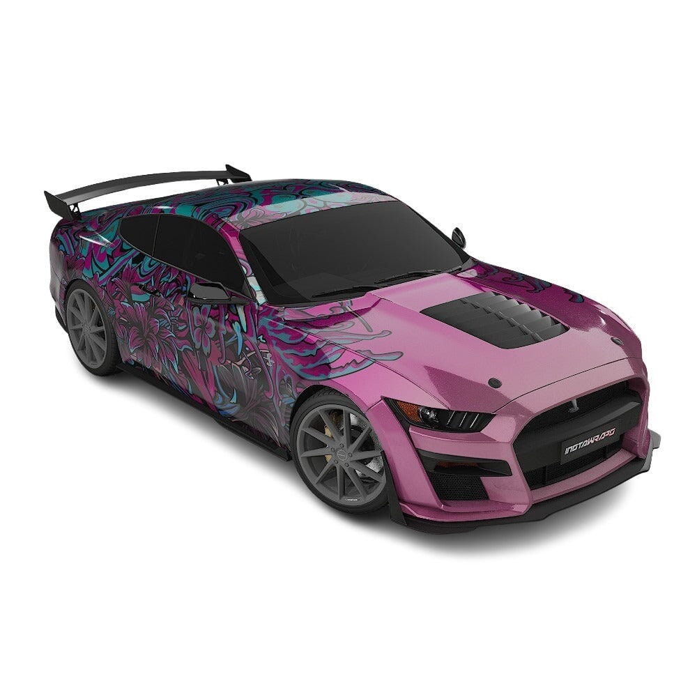 3M / AVERY DENNISON | VINYL WRAPPING FILM PRINTED GRAPHICS | CUSTOM RIDE | FLORAL FURY WRAPS | LETHAL BLOOM | CR3204