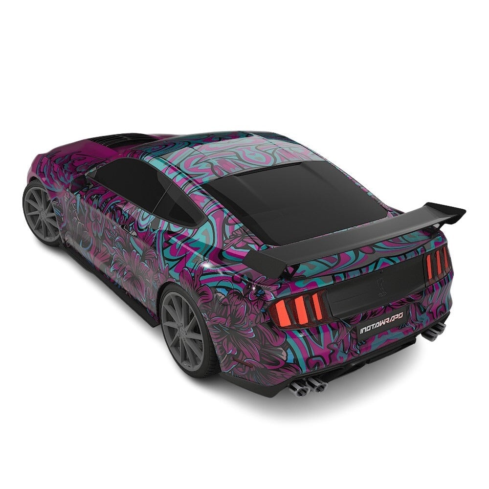 3M / AVERY DENNISON | VINYL WRAPPING FILM PRINTED GRAPHICS | CUSTOM RIDE | FLORAL FURY WRAPS | LETHAL BLOOM | CR3204