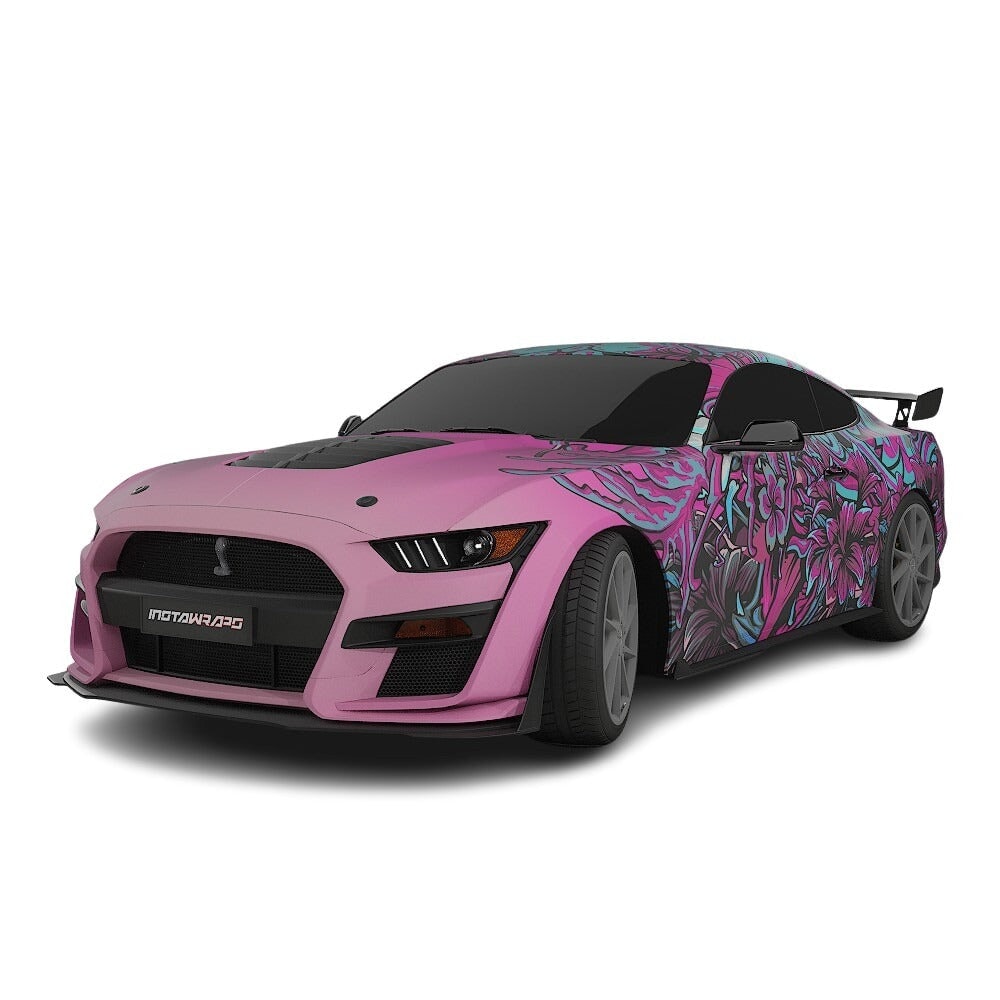 3M / AVERY DENNISON | VINYL WRAPPING FILM PRINTED GRAPHICS | CUSTOM RIDE | FLORAL FURY WRAPS | LETHAL BLOOM | CR3204