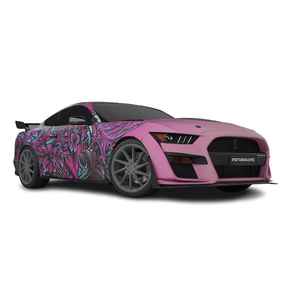 3M / AVERY DENNISON | VINYL WRAPPING FILM PRINTED GRAPHICS | CUSTOM RIDE | FLORAL FURY WRAPS | LETHAL BLOOM | CR3204