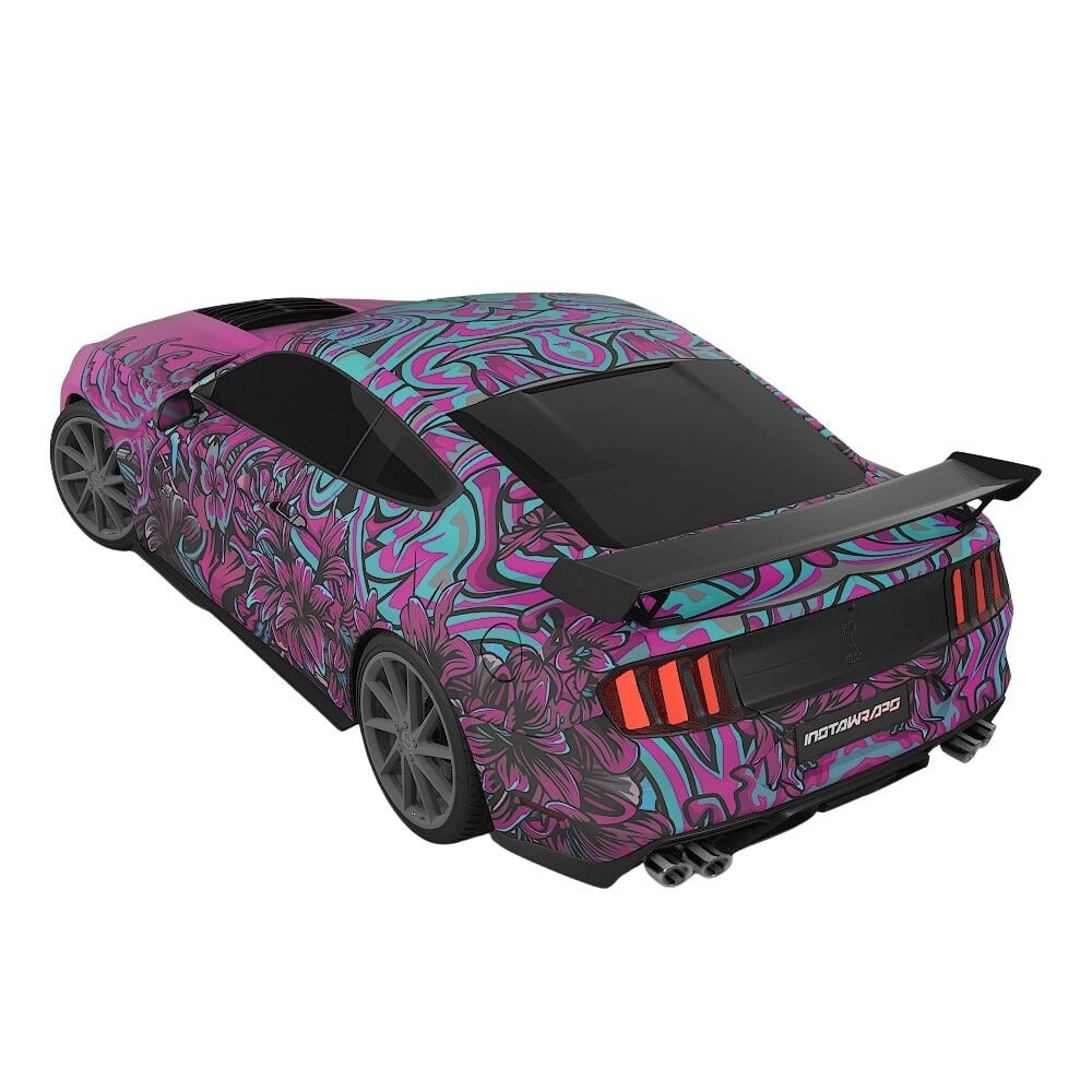 3M / AVERY DENNISON | VINYL WRAPPING FILM PRINTED GRAPHICS | CUSTOM RIDE | FLORAL FURY WRAPS | LETHAL BLOOM | CR3204