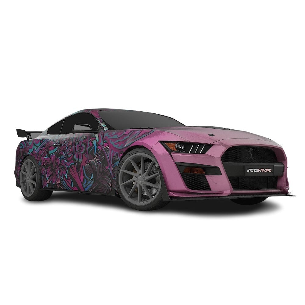 3M / AVERY DENNISON | VINYL WRAPPING FILM PRINTED GRAPHICS | CUSTOM RIDE | FLORAL FURY WRAPS | LETHAL BLOOM | CR3204