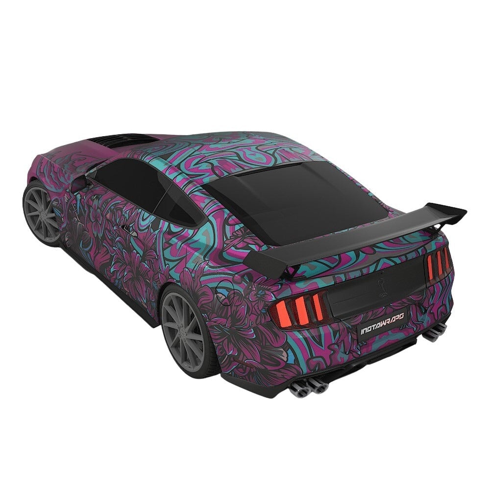 3M / AVERY DENNISON | VINYL WRAPPING FILM PRINTED GRAPHICS | CUSTOM RIDE | FLORAL FURY WRAPS | LETHAL BLOOM | CR3204