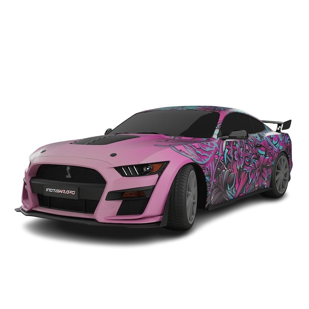 3M / AVERY DENNISON | VINYL WRAPPING FILM PRINTED GRAPHICS | CUSTOM RIDE | FLORAL FURY WRAPS | LETHAL BLOOM | CR3204