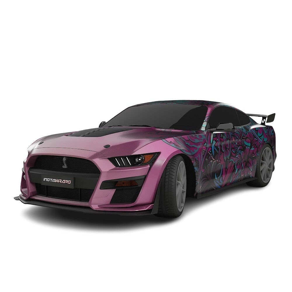 3M / AVERY DENNISON | VINYL WRAPPING FILM PRINTED GRAPHICS | CUSTOM RIDE | FLORAL FURY WRAPS | LETHAL BLOOM | CR3204