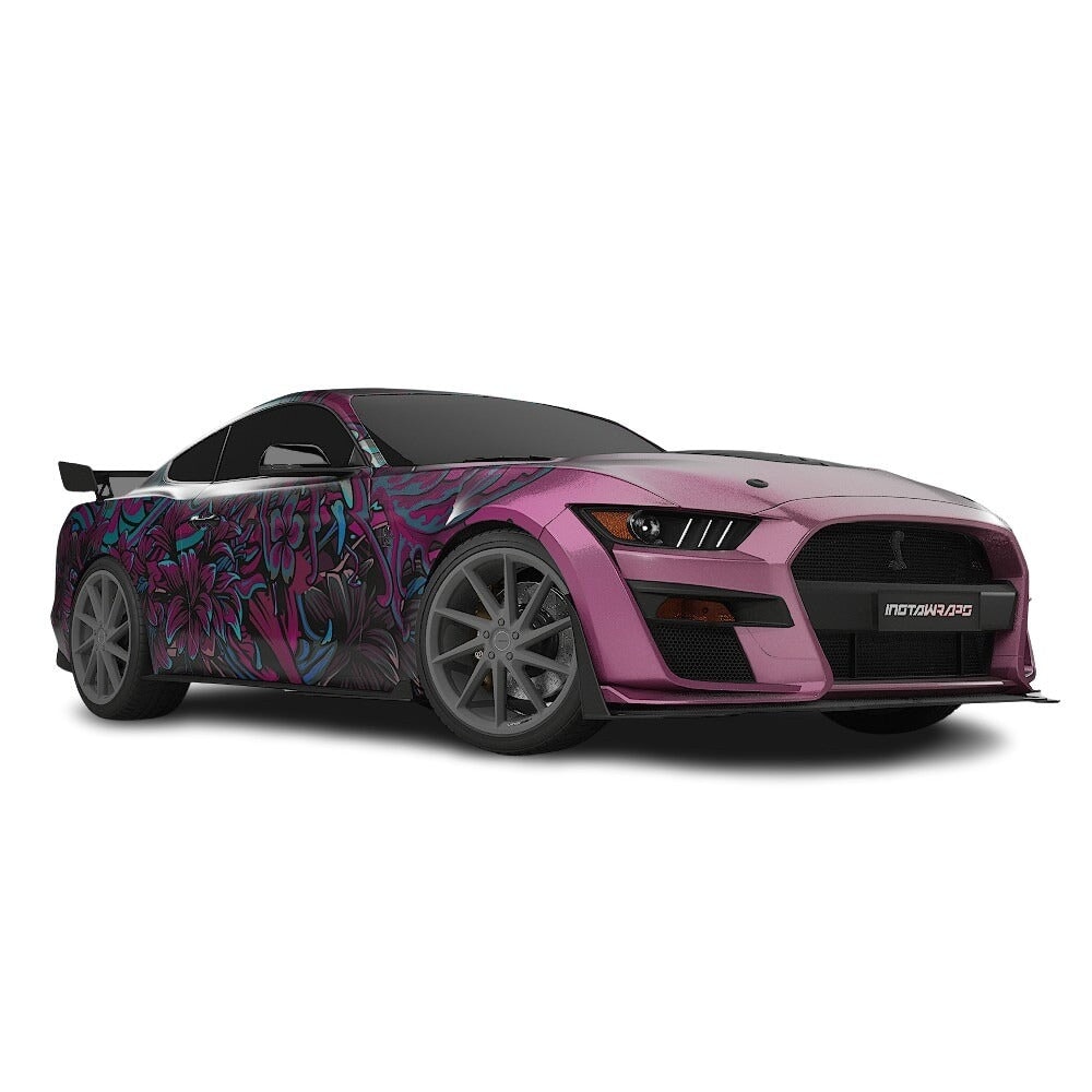 3M / AVERY DENNISON | VINYL WRAPPING FILM PRINTED GRAPHICS | CUSTOM RIDE | FLORAL FURY WRAPS | LETHAL BLOOM | CR3204