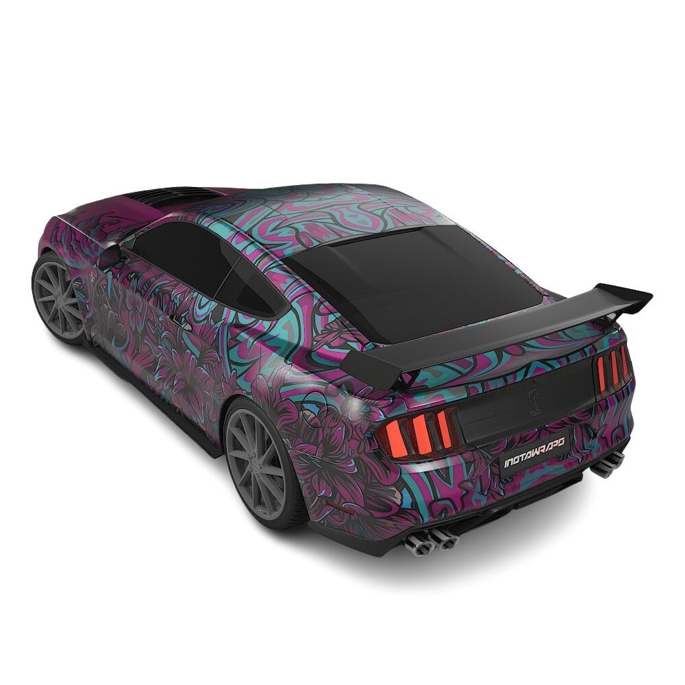 3M / AVERY DENNISON | VINYL WRAPPING FILM PRINTED GRAPHICS | CUSTOM RIDE | FLORAL FURY WRAPS | LETHAL BLOOM | CR3204