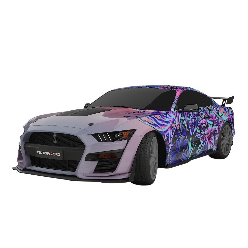 3M / AVERY DENNISON | VINYL WRAPPING FILM PRINTED GRAPHICS | CUSTOM RIDE | FLORAL FURY WRAPS | LETHAL BLOOM | CR3205