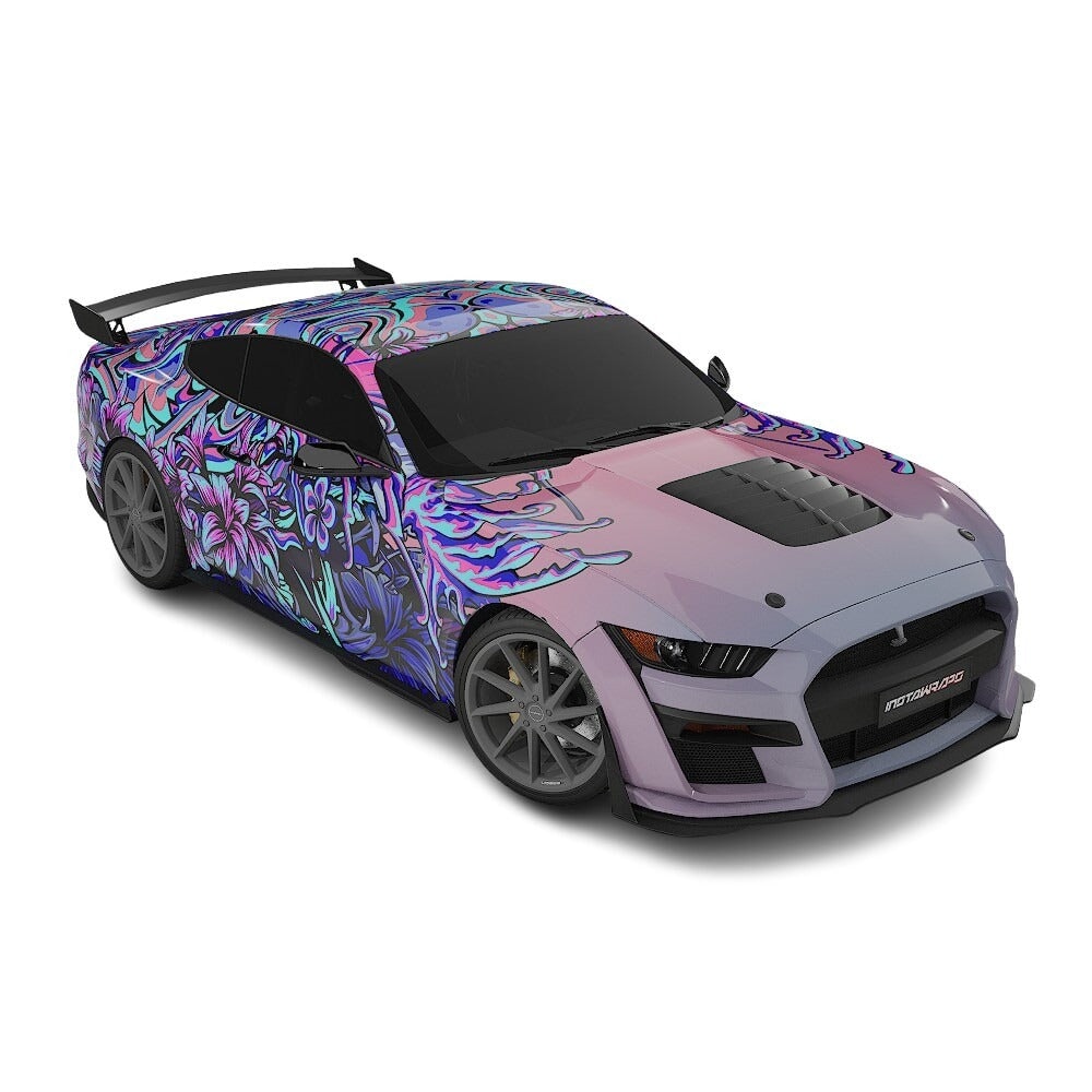 3M / AVERY DENNISON | VINYL WRAPPING FILM PRINTED GRAPHICS | CUSTOM RIDE | FLORAL FURY WRAPS | LETHAL BLOOM | CR3205