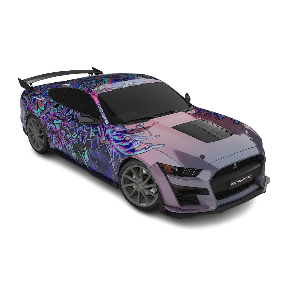 3M / AVERY DENNISON | VINYL WRAPPING FILM PRINTED GRAPHICS | CUSTOM RIDE | FLORAL FURY WRAPS | LETHAL BLOOM | CR3205