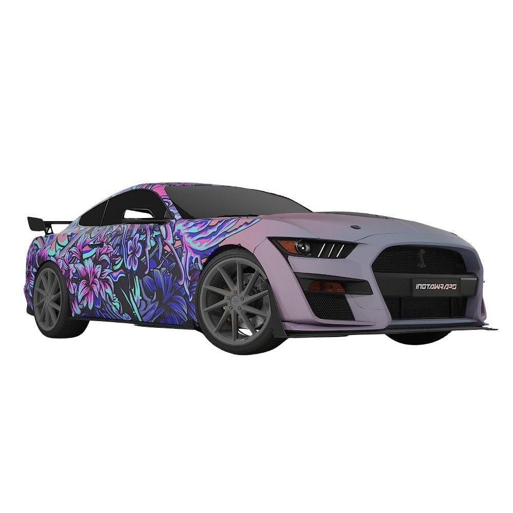 3M / AVERY DENNISON | VINYL WRAPPING FILM PRINTED GRAPHICS | CUSTOM RIDE | FLORAL FURY WRAPS | LETHAL BLOOM | CR3205