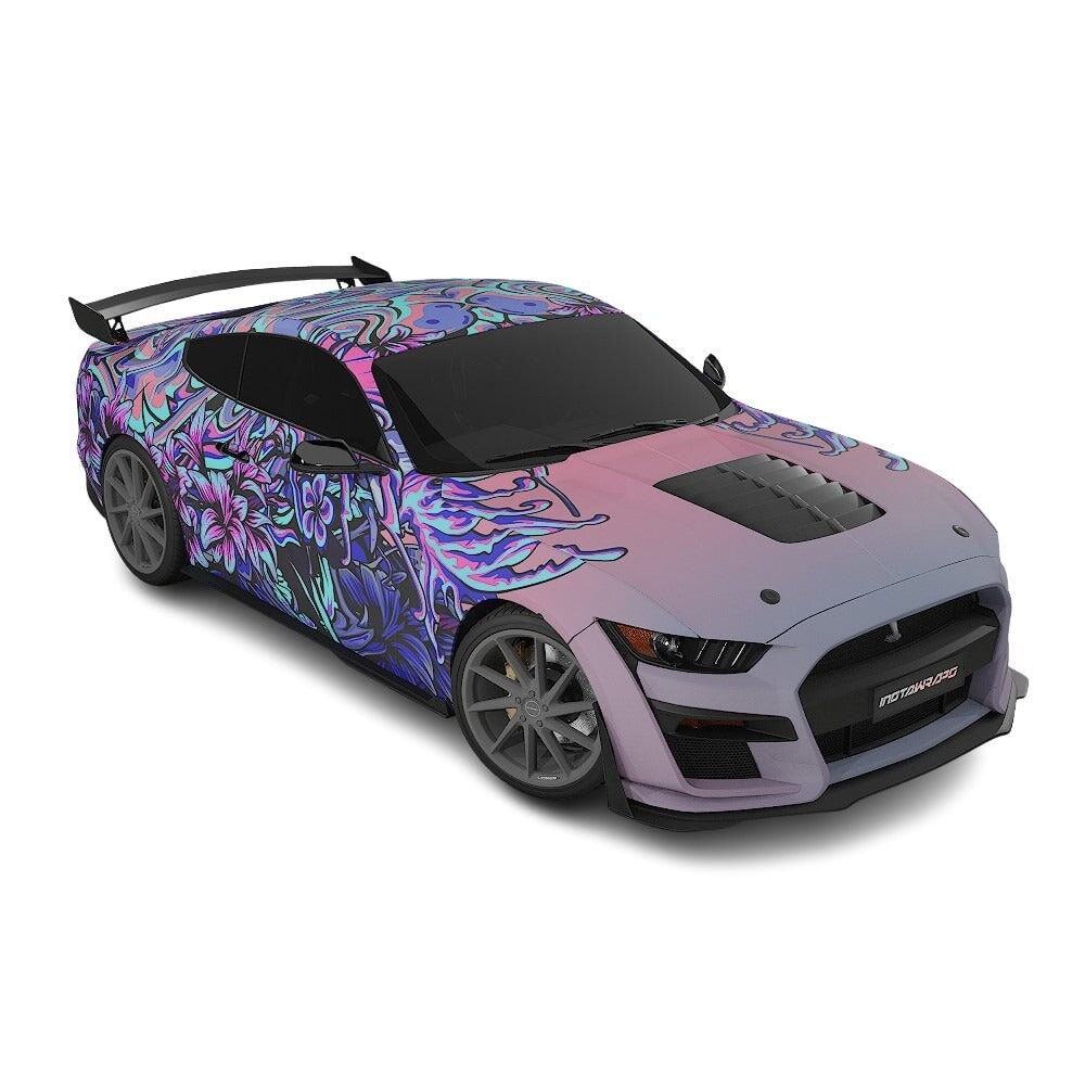 3M / AVERY DENNISON | VINYL WRAPPING FILM PRINTED GRAPHICS | CUSTOM RIDE | FLORAL FURY WRAPS | LETHAL BLOOM | CR3205